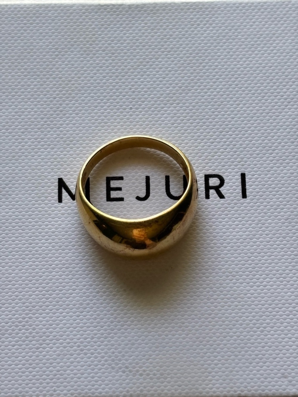 Mejuri Gold Dome Sterling Ring - 925 Gold Plated